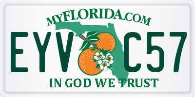 FL license plate EYVC57