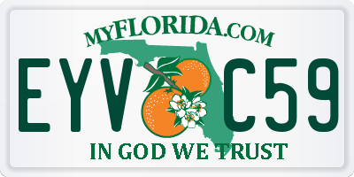 FL license plate EYVC59