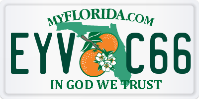 FL license plate EYVC66