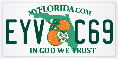 FL license plate EYVC69