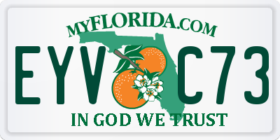 FL license plate EYVC73