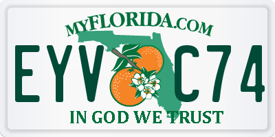 FL license plate EYVC74