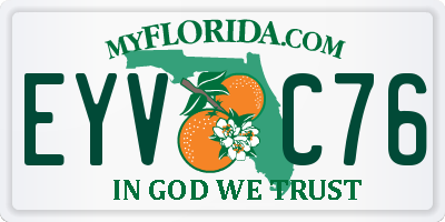 FL license plate EYVC76