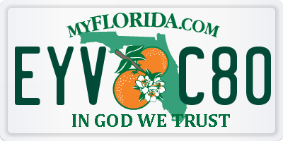 FL license plate EYVC80