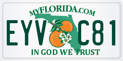FL license plate EYVC81