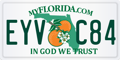FL license plate EYVC84