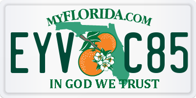 FL license plate EYVC85
