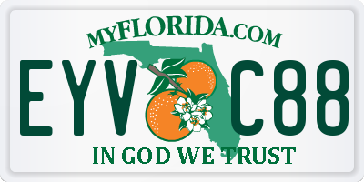 FL license plate EYVC88