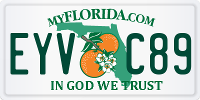 FL license plate EYVC89