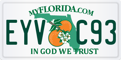 FL license plate EYVC93