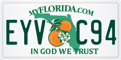 FL license plate EYVC94