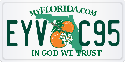 FL license plate EYVC95