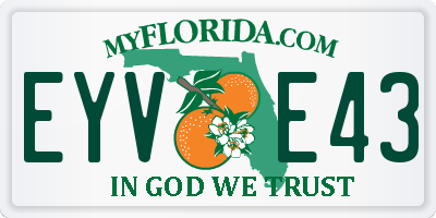 FL license plate EYVE43