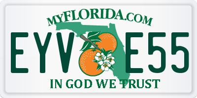 FL license plate EYVE55