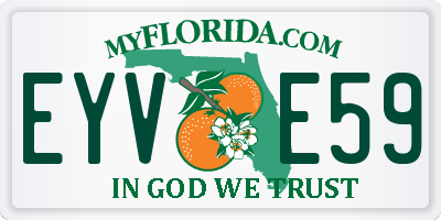 FL license plate EYVE59