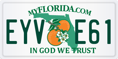 FL license plate EYVE61