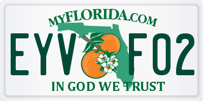 FL license plate EYVF02