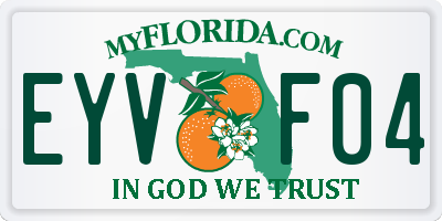 FL license plate EYVF04