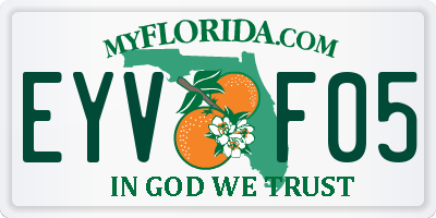 FL license plate EYVF05