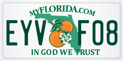 FL license plate EYVF08