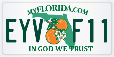 FL license plate EYVF11