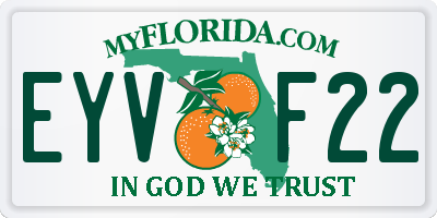 FL license plate EYVF22