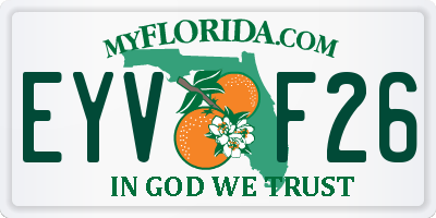 FL license plate EYVF26