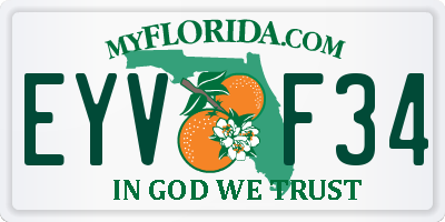 FL license plate EYVF34