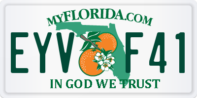 FL license plate EYVF41