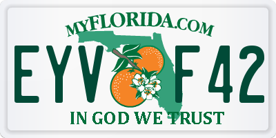FL license plate EYVF42
