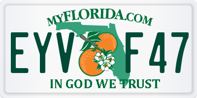 FL license plate EYVF47
