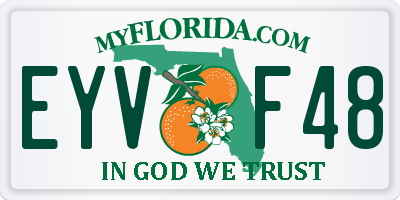 FL license plate EYVF48