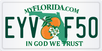 FL license plate EYVF50