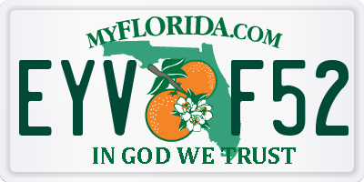 FL license plate EYVF52