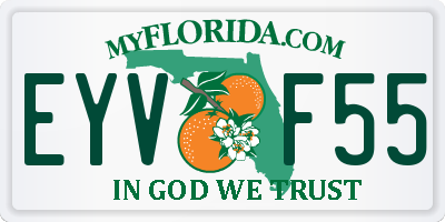 FL license plate EYVF55