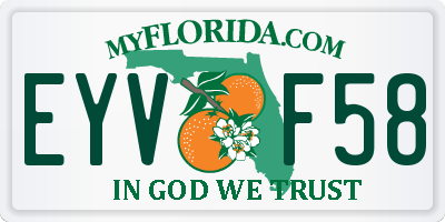 FL license plate EYVF58