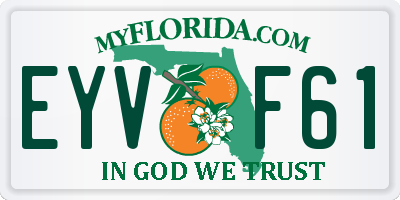 FL license plate EYVF61