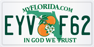 FL license plate EYVF62