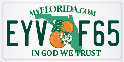 FL license plate EYVF65