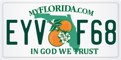 FL license plate EYVF68