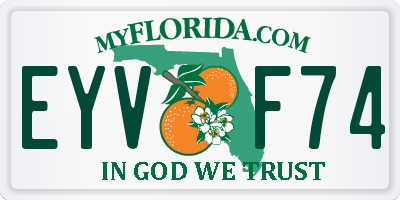 FL license plate EYVF74