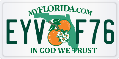 FL license plate EYVF76