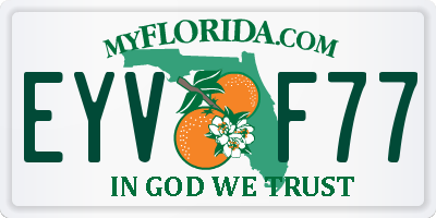 FL license plate EYVF77