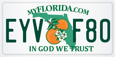 FL license plate EYVF80