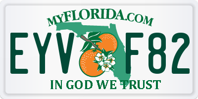FL license plate EYVF82