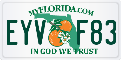 FL license plate EYVF83