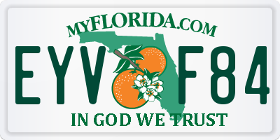 FL license plate EYVF84