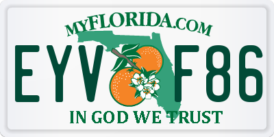 FL license plate EYVF86