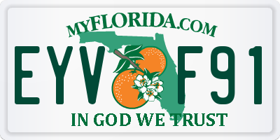 FL license plate EYVF91