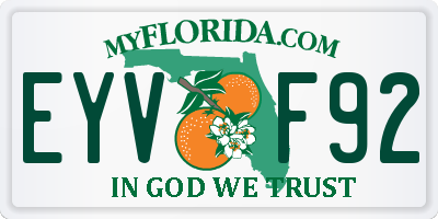 FL license plate EYVF92